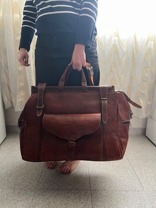 Bolso de viaje cuero clásico