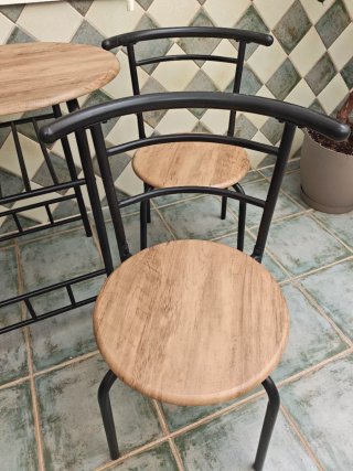 Conjunto Mesa y 2 Sillas Jardín
