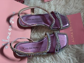 Sandalias Alma en Pena cuña pedrería