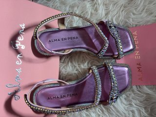 Sandalias Alma en Pena cuña pedrería