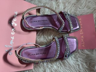 Sandalias Alma en Pena cuña pedrería