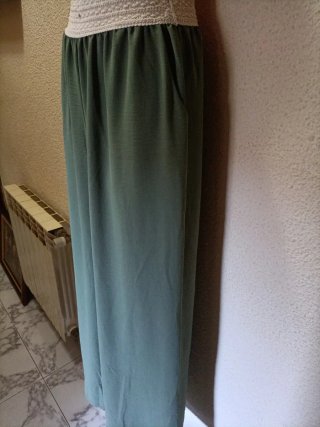 Pantalón palazzo verde