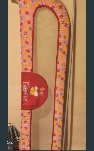 Barandilla de cama infantil con estampado floral