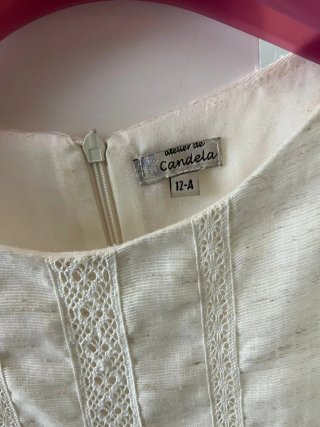 Vestido beige talla 12