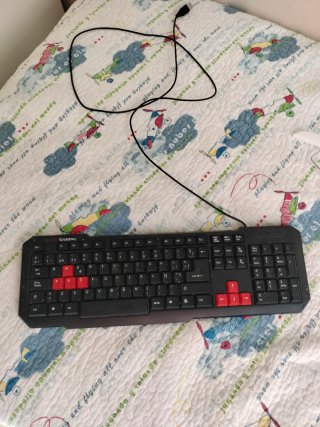 Teclado Mars Gaming Nero e Rosso
