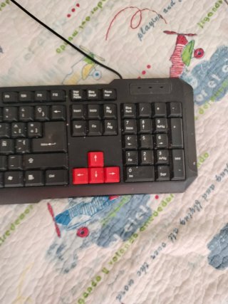 Teclado Mars Gaming Nero e Rosso