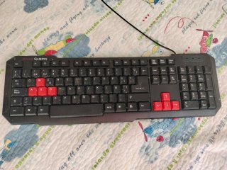 Teclado Mars Gaming Nero e Rosso