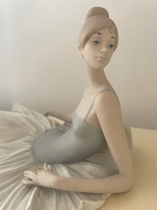 Escultura bailarina porcelana antigua
