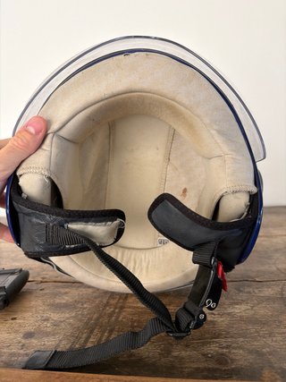 Casco Moto Diesel Mowie Mono Azul