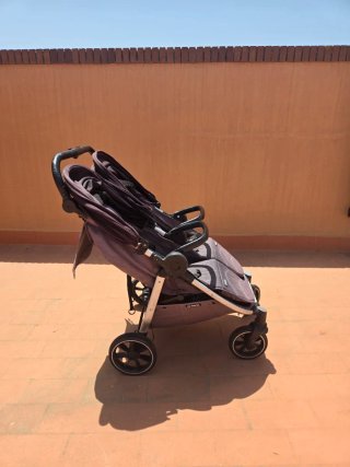 Carrito Doble Baby Monster Gris