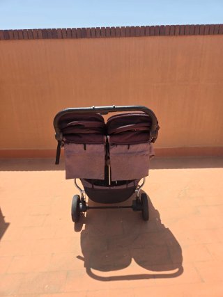 Carrito Doble Baby Monster Gris