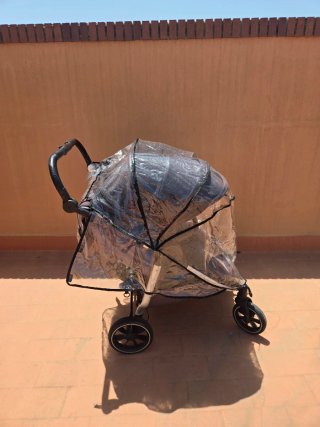 Carrito Doble Baby Monster Gris