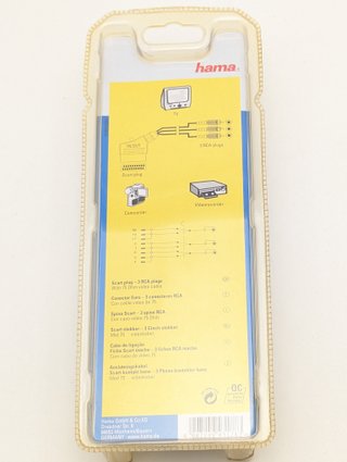Cable Hama SCART a RCA 1.5m Nuevo Precintado