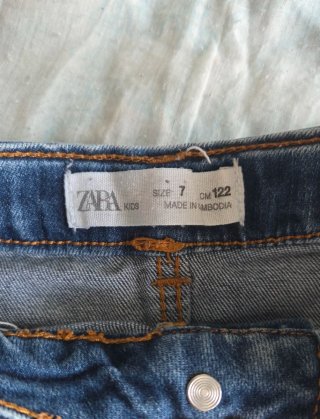 Falda vaquera niña Zara 7-8 años 122 cm