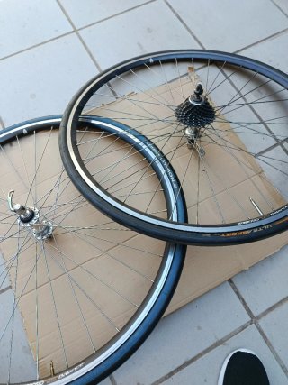 Ruedas Ambrosio Campagnolo con casete de 10
