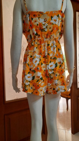 Tutina estiva floreale arancione