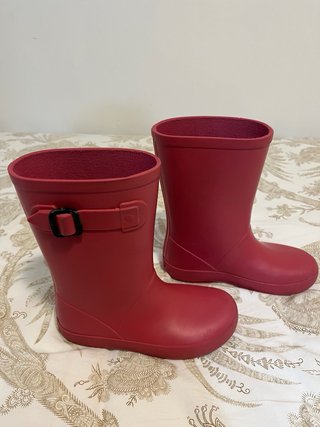 Botas de agua rosas para niños