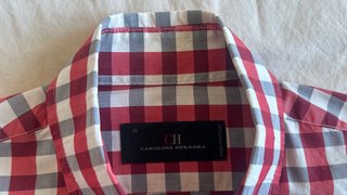 Camisa Carolina Herrera cuadros T. L