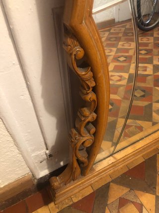 Espejo antiguo de madera