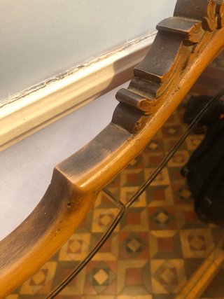 Espejo antiguo de madera
