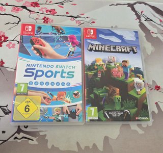 Nintendo Switch Sports y Minecraft para switch