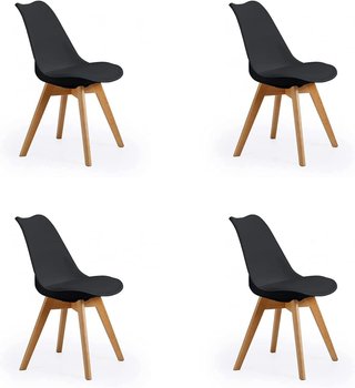 Sedia da pranzo nordica elegante e semplice