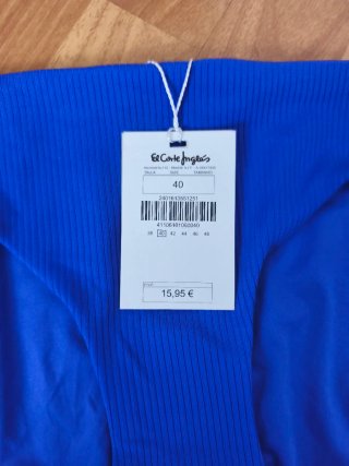 Braga bikini azul Énfasis T40