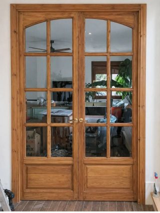 Puerta doble madera recuperada