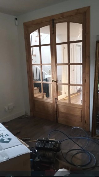 Puerta doble madera recuperada