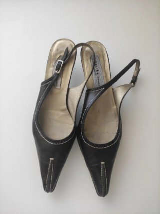 Zapatos slingback mujer negros