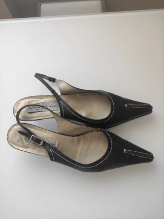 Zapatos slingback mujer negros