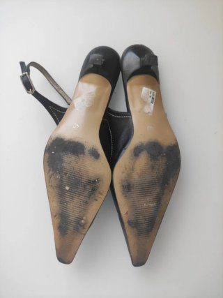 Zapatos slingback mujer negros