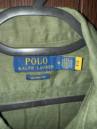 Camisa Polo Ralph Lauren Verde Talla M