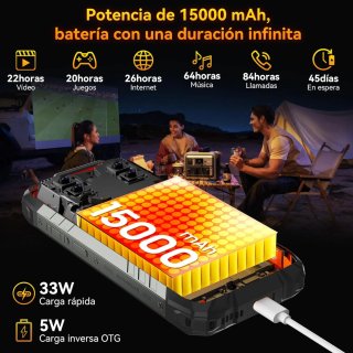 Moderno Teléfono Móvil 15000 mAh Ultra Resistencia