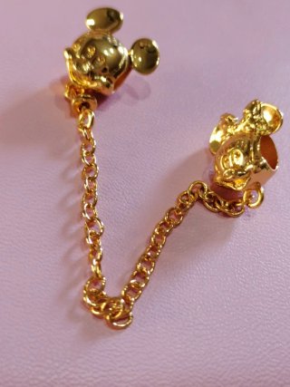 Pulsera Cadena Mickey Disney Oro
