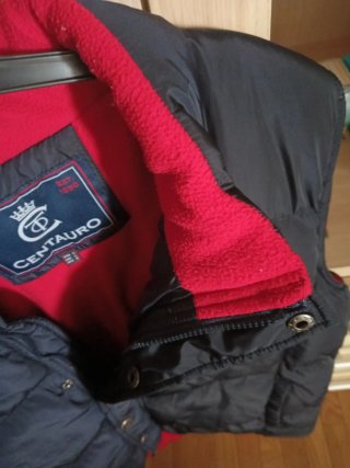 Chaleco Centauro Talla L Negro y Rojo