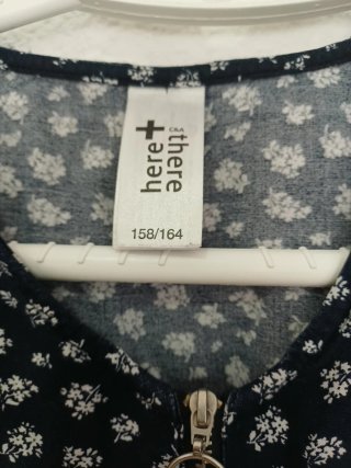 Top juvenil floral azul Here+There talla 158