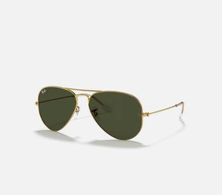 Gafas Ray-Ban Aviator Clásicas Doradas/Verdes