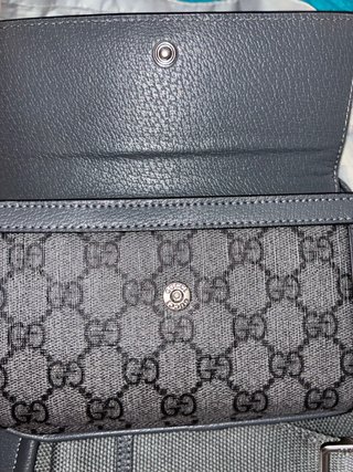 Bandolera Gucci Negra y Gris