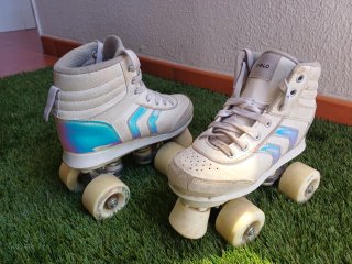Patines Oxelo 4 Ruedas Blancos T33
