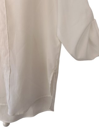Blusa Zara Basic Blanca Talla M