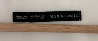 Blusa Zara Basic Blanca Talla M