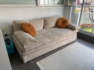 Sofá cama Maisons du Monde beige