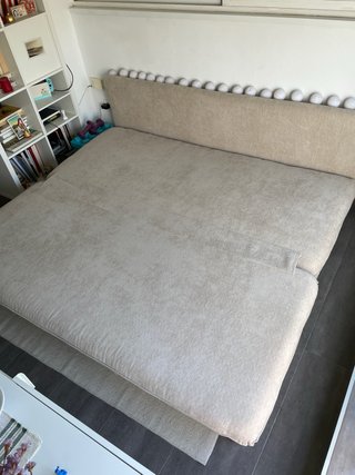 Sofá cama Maisons du Monde beige