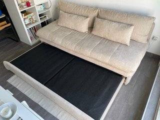 Sofá cama Maisons du Monde beige