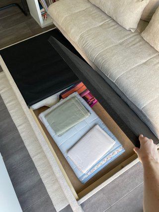 Sofá cama Maisons du Monde beige