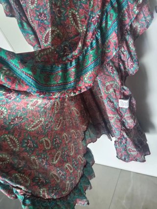 Copricostume fantasia floreale seta
