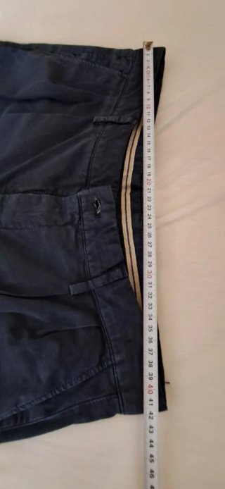 Calças Zara azul escuro slim fit tamanho EU 42
