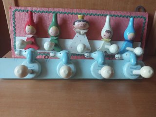 Appendiabiti legno cameretta bambini