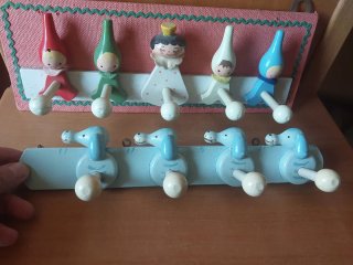 Appendiabiti legno cameretta bambini